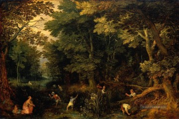  bauer - Latona und die lykischen Bauern Flämisch Jan Brueghel der Ältere